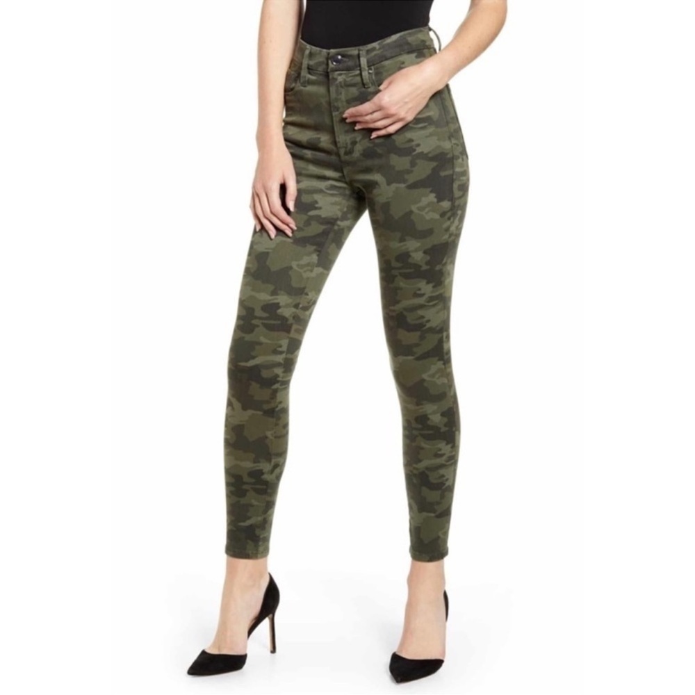 Good American Good Waist Camo Jeans